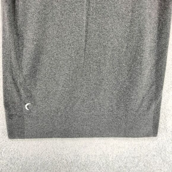 Zyia Active Athletic Compression Tee Wmns M Gray Long Sleeve Thumbholes Stretch - Picture 10 of 11